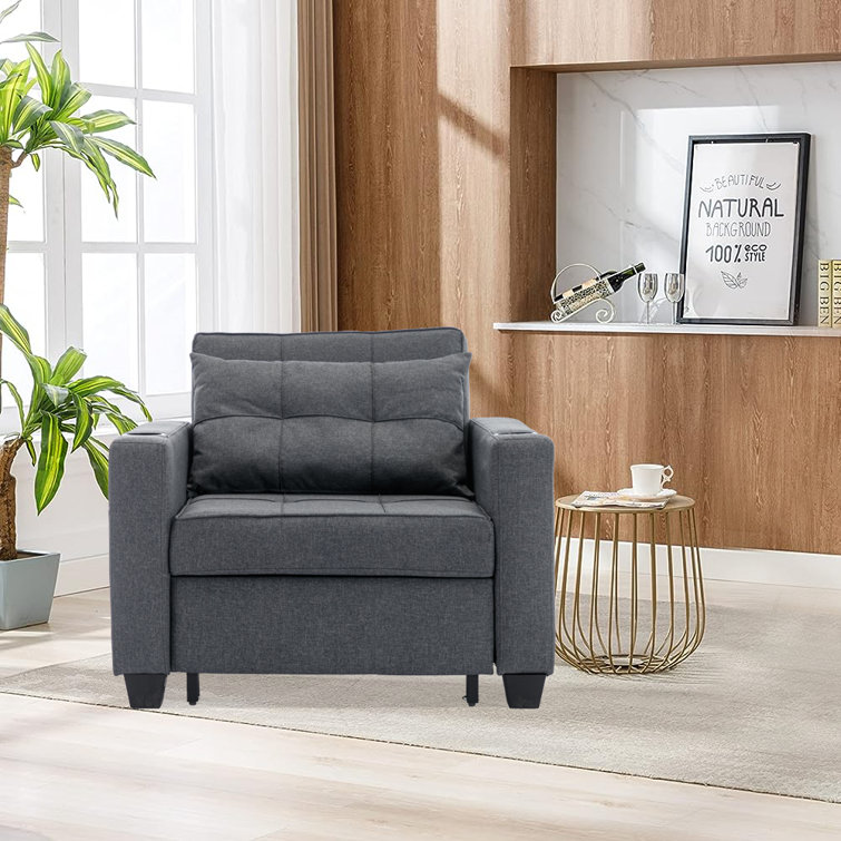 Rochers convertible sleeper best sale chair ebern designs upholstery